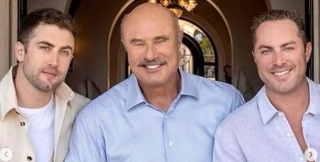Debbie Higgins ex-husband Phil McGraw with his sons Jay Phillip McGraw and Jordan McGraw